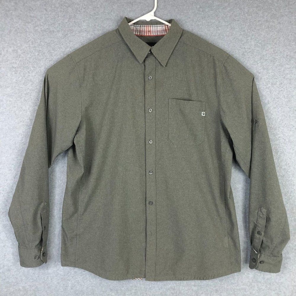 Marmot Aerobora Shirt Adult Large Gray Performance Lightweight Stretch Mens 438